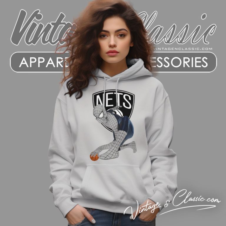 Brooklyn Nets Spiderman Hoodie Brooklyn Nets Spiderman Hoodie