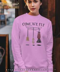 Broom Come We Fly Halloween Sweatshirt