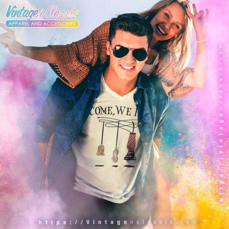 Broom Come We Fly Halloween V Neck TShirt Broom Come We Fly Halloween V Neck TShirt