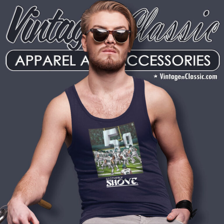 Brotherly Shove Is Undefeated Philadelphia Eagles 5 0 Tank Top Racerback Brotherly Shove Is Undefeated Philadelphia Eagles 5 0 Tank Top Racerback