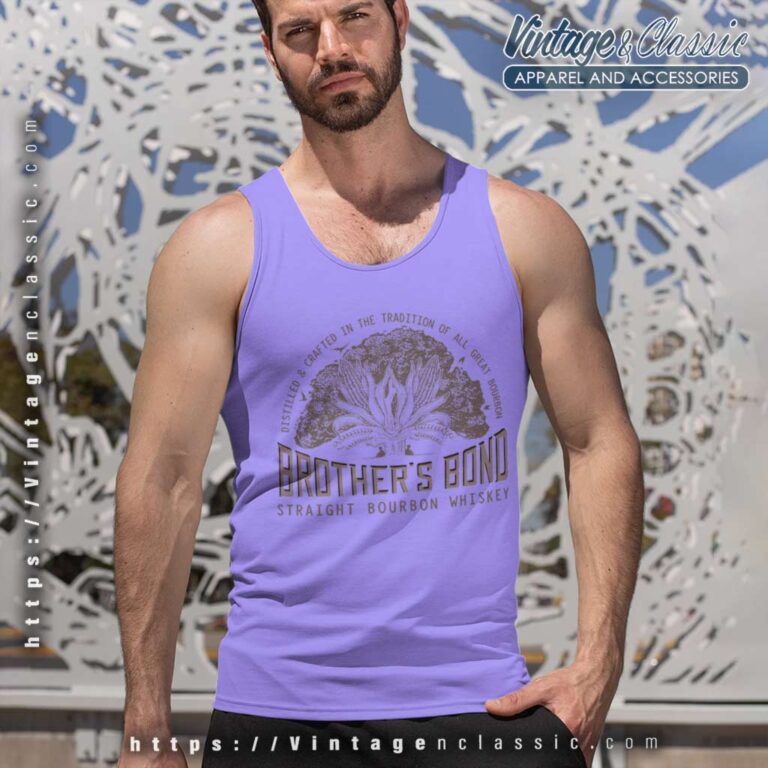 Brothers Bond Straight Bourbon Whiskey Tank Top Racerback Brothers Bond Straight Bourbon Whiskey Tank Top Racerback