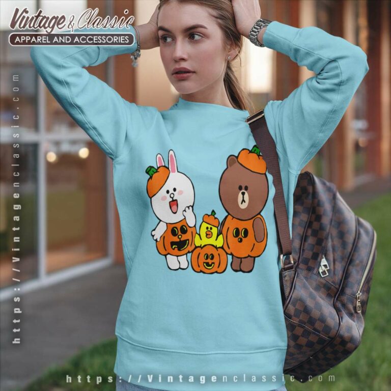 Brown Bear Cony Bunny Rabbit Duck Pumpkins Sweatshirt Brown Bear Cony Bunny Rabbit Duck Pumpkins Sweatshirt