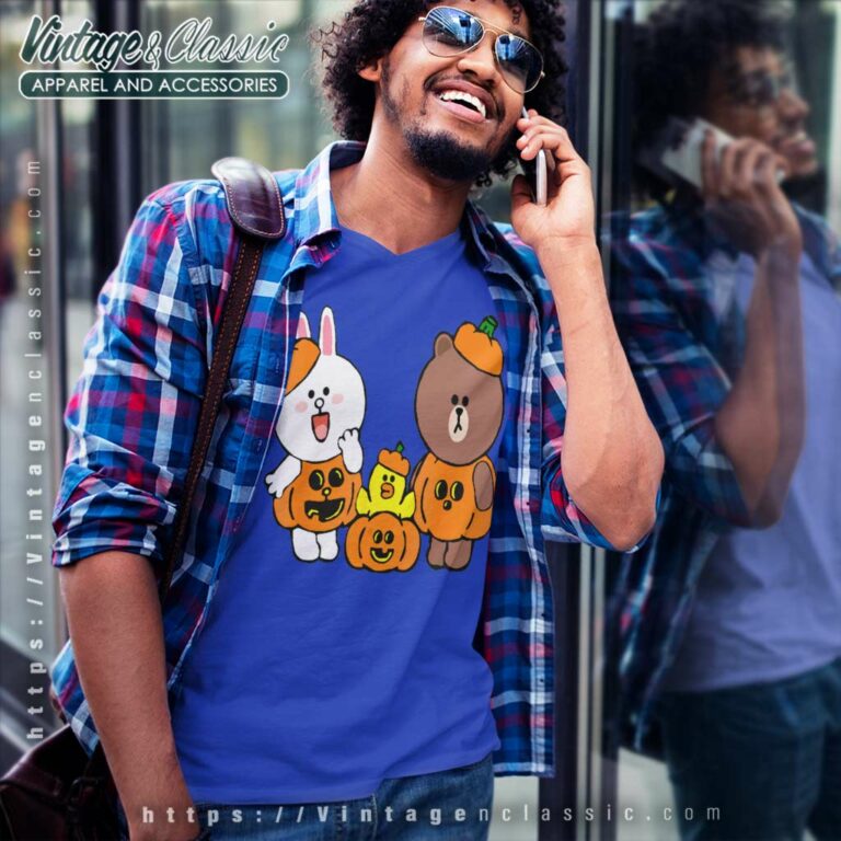 Brown Bear Cony Bunny Rabbit Duck Pumpkins V Neck TShirt Brown Bear Cony Bunny Rabbit Duck Pumpkins V Neck TShirt