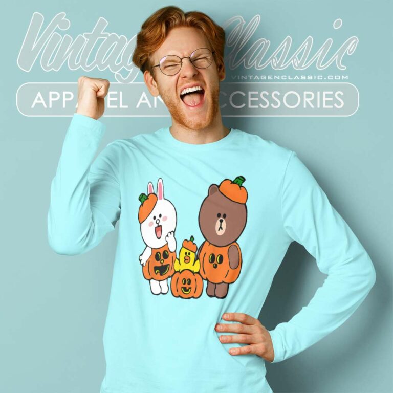 Brown Bear Cony Bunny Rabbit Halloween Long Sleeve Tee Brown Bear Cony Bunny Rabbit Halloween Long Sleeve Tee