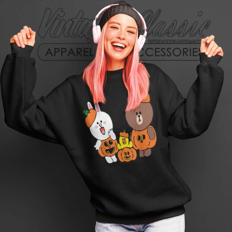 Brown Bear Cony Bunny Rabbit Halloween Sweatshirt Brown Bear Cony Bunny Rabbit Halloween Sweatshirt