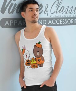 Brown Bear Cony Bunny Rabbit Halloween Tank Top Racerback