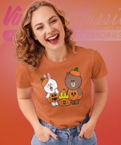 Brown Bear Cony Bunny Rabbit Halloween Women TShirt
