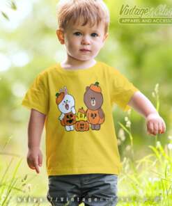 Brown Bear Cony Bunny Rabbit Halloween kids Tshirt