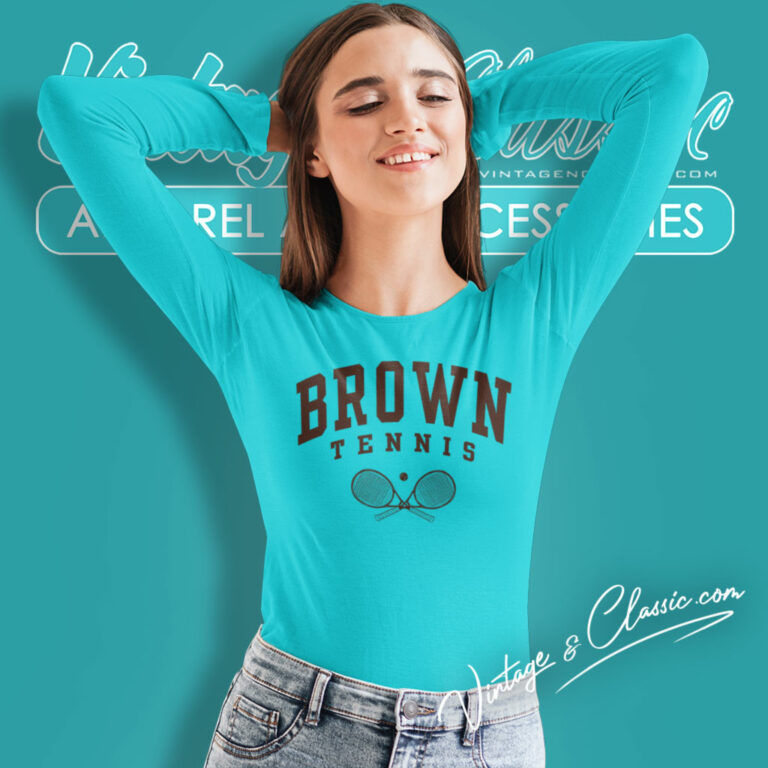 Brown University Tennis Long Sleeve Tee Brown University Tennis Long Sleeve Tee