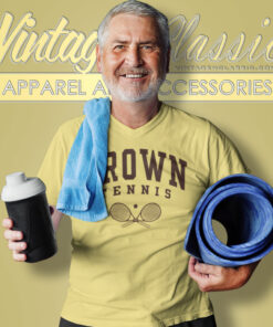 Brown University Tennis V Neck TShirt