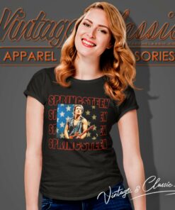 Bruce Springsteen American Flag Women T Shirt