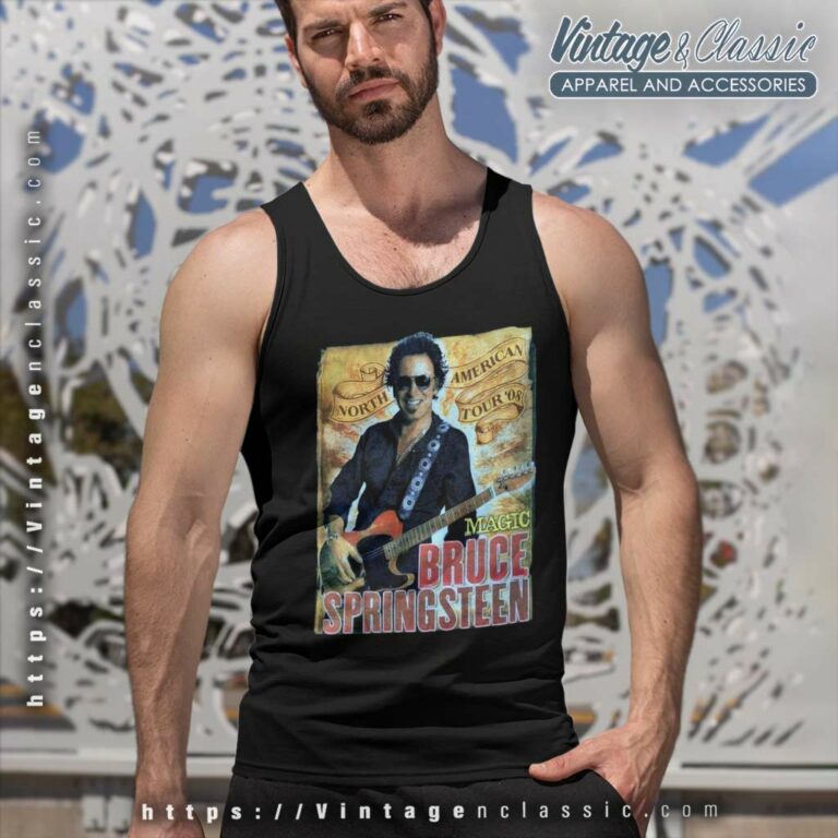 Bruce Springsteen American Tour Tank Top Racerback Bruce Springsteen American Tour Tank Top Racerback