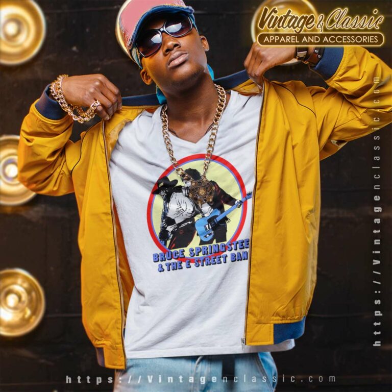 Bruce Springsteen And The E Street V Neck TShirt 1 Bruce Springsteen And The E Street V Neck TShirt 1