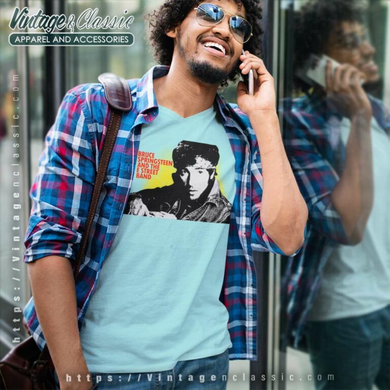 Bruce Springsteen And The E Street V Neck TShirt Bruce Springsteen And The E Street V Neck TShirt