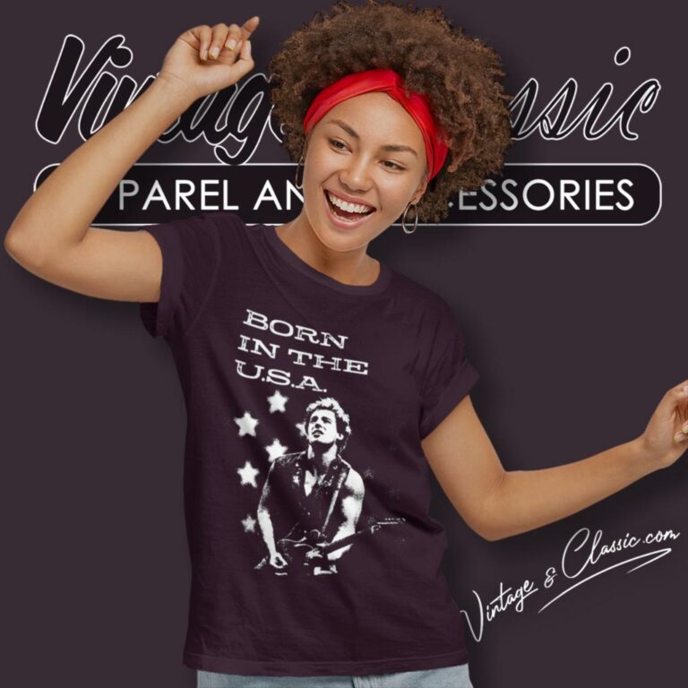 Bruce Springsteen Born In The Usa Women T Shirt Bruce Springsteen Born In The Usa Women T Shirt