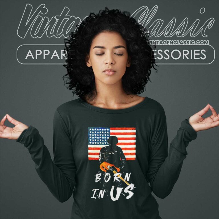 Bruce Springsteen Born In Us Long Sleeve Tee Bruce Springsteen Born In Us Long Sleeve Tee