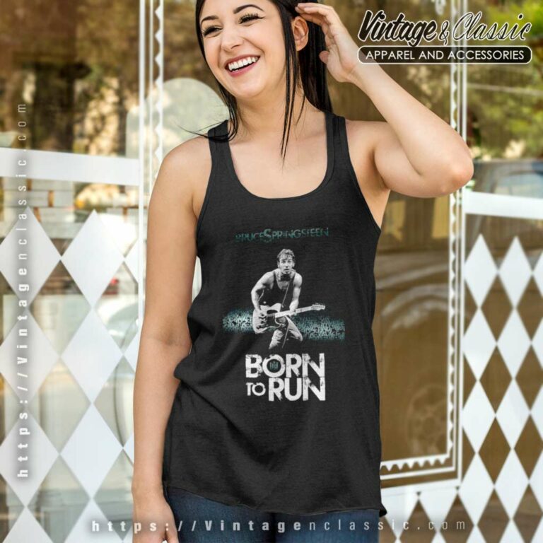Bruce Springsteen Born To Run Tank Top Racerback Bruce Springsteen Born To Run Tank Top Racerback