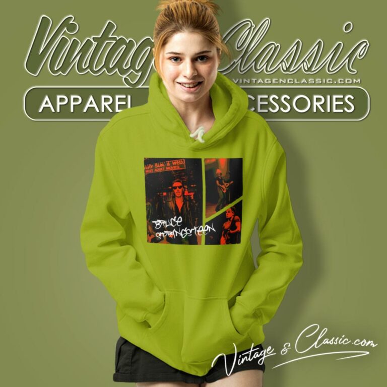 Bruce Springsteen Collage Hoodie Bruce Springsteen Collage Hoodie
