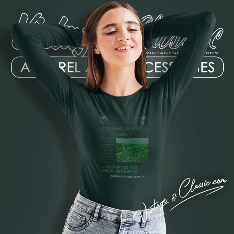 Bruce Springsteen Downbound Train Long Sleeve Tee Bruce Springsteen Downbound Train Long Sleeve Tee