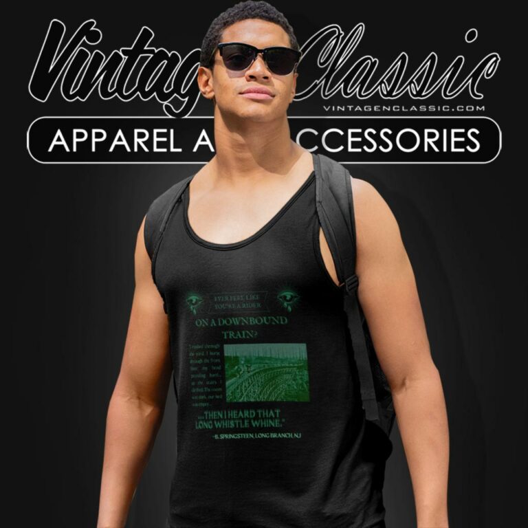 Bruce Springsteen Downbound Train Tank Top Racerback Bruce Springsteen Downbound Train Tank Top Racerback