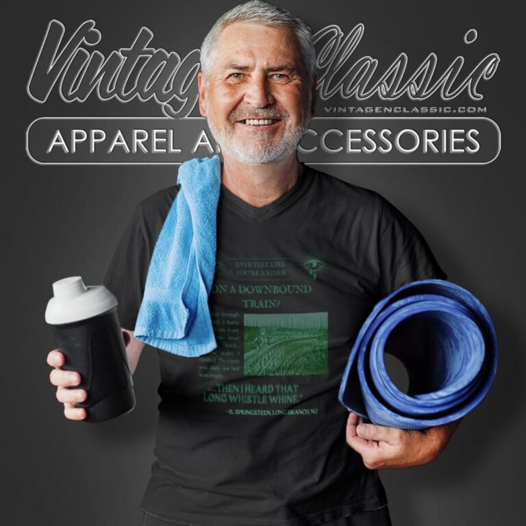 Bruce Springsteen Downbound Train V Neck TShirt Bruce Springsteen Downbound Train V Neck TShirt