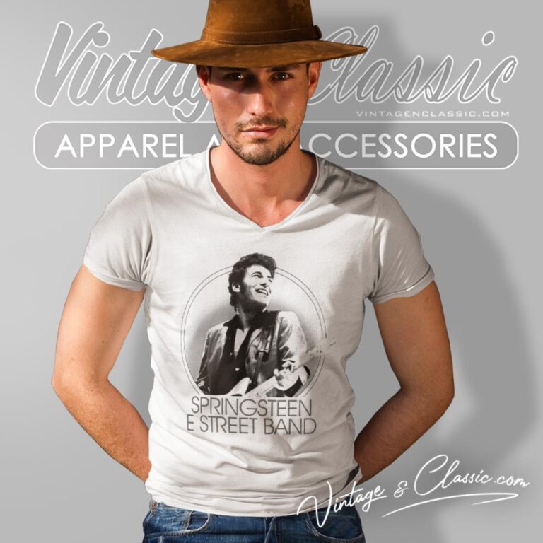 Bruce Springsteen E Street Band V Neck TShirt Bruce Springsteen E Street Band V Neck TShirt