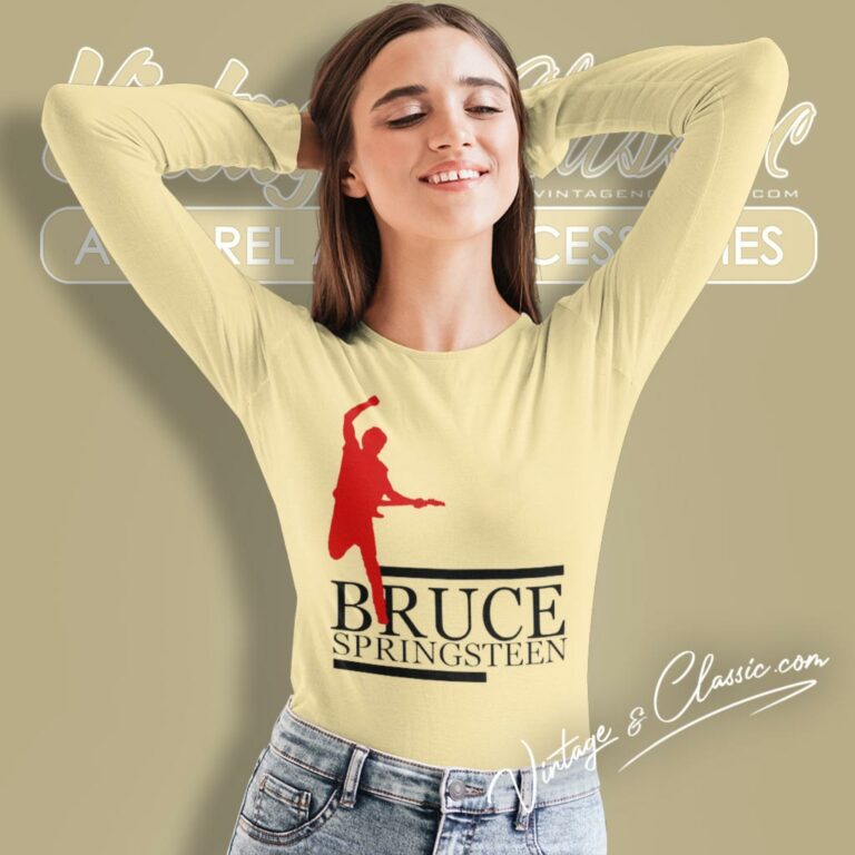 Bruce Springsteen Guitar Music Long Sleeve Tee Bruce Springsteen Guitar Music Long Sleeve Tee