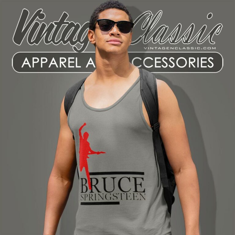 Bruce Springsteen Guitar Music Tank Top Racerback Bruce Springsteen Guitar Music Tank Top Racerback