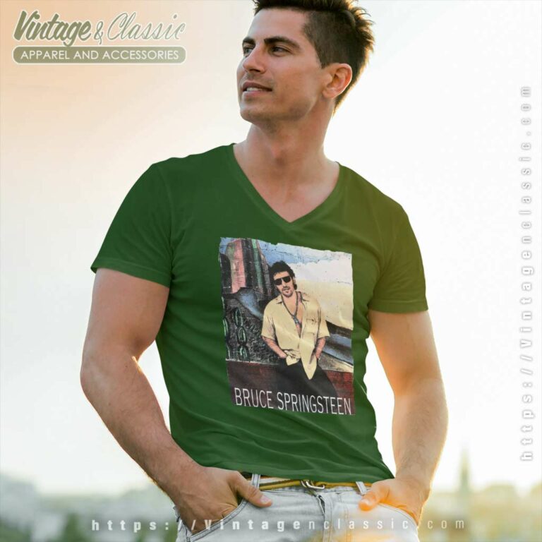 Bruce Springsteen Lucky Town V Neck TShirt Bruce Springsteen Lucky Town V Neck TShirt
