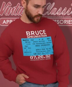 Bruce Springsteen Nj 07 26 92 Sweatshirt