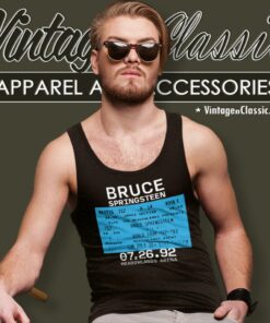 Bruce Springsteen Nj 07 26 92 Tank Top Racerback