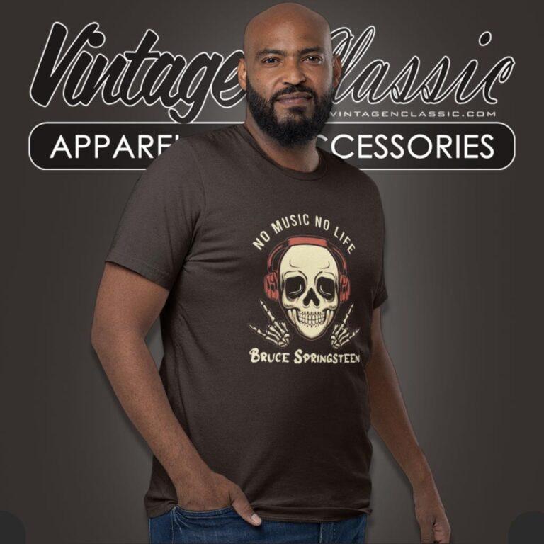 Bruce Springsteen No Music No Life T Shirt 1 Bruce Springsteen No Music No Life T Shirt 1