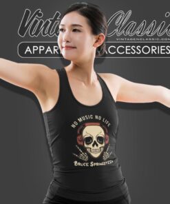 Bruce Springsteen No Music No Life Tank Top Racerback 1