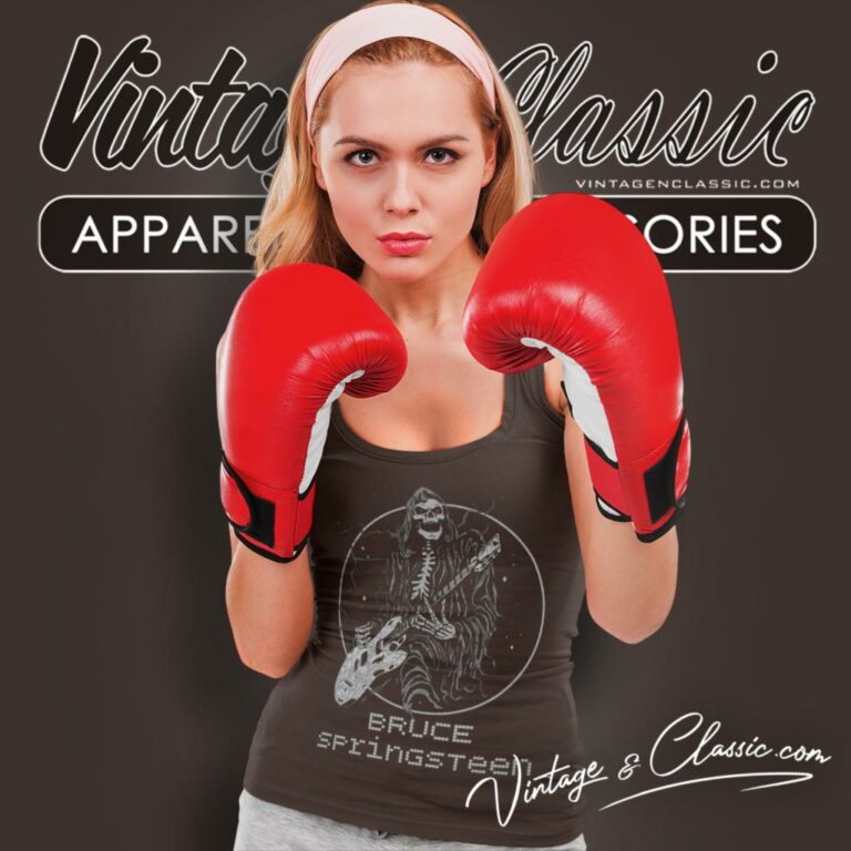 Bruce Springsteen Play Guitar Tank Top Racerback Bruce Springsteen Play Guitar Tank Top Racerback