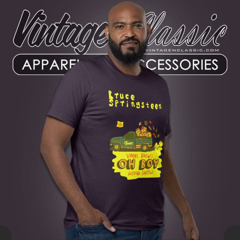 Bruce Springsteen Retro Car T Shirt Bruce Springsteen Retro Car T Shirt