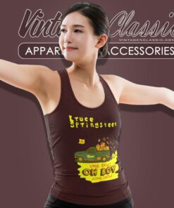 Bruce Springsteen Retro Car Tank Top Racerback