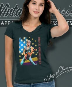 Bruce Springsteen Rockin All Night V Neck TShirt