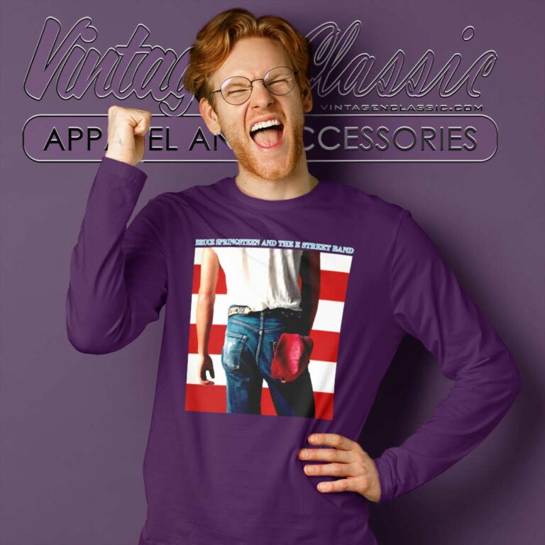 Bruce Springsteen Shirt Born In The Usa Long Sleeve Tee Bruce Springsteen Shirt Born In The Usa Long Sleeve Tee