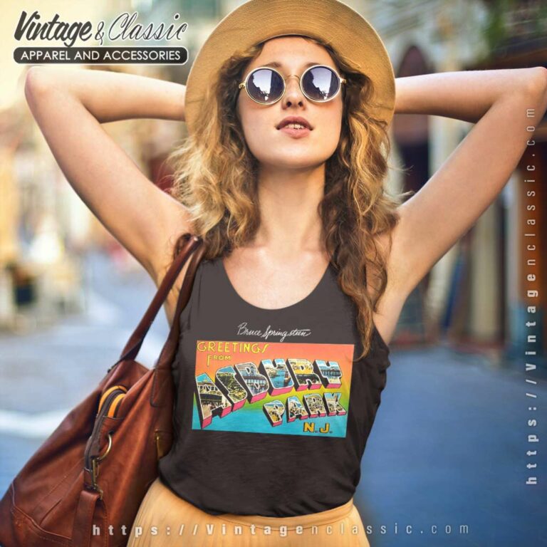 Bruce Springsteen Shirt Greetings From Asbury Park Tank Top Racerback Bruce Springsteen Shirt Greetings From Asbury Park Tank Top Racerback