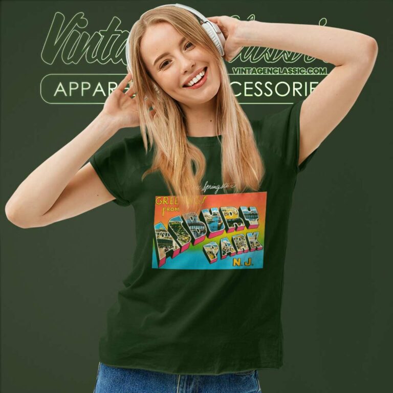 Bruce Springsteen Shirt Greetings From Asbury Park Women TShirt Bruce Springsteen Shirt Greetings From Asbury Park Women TShirt