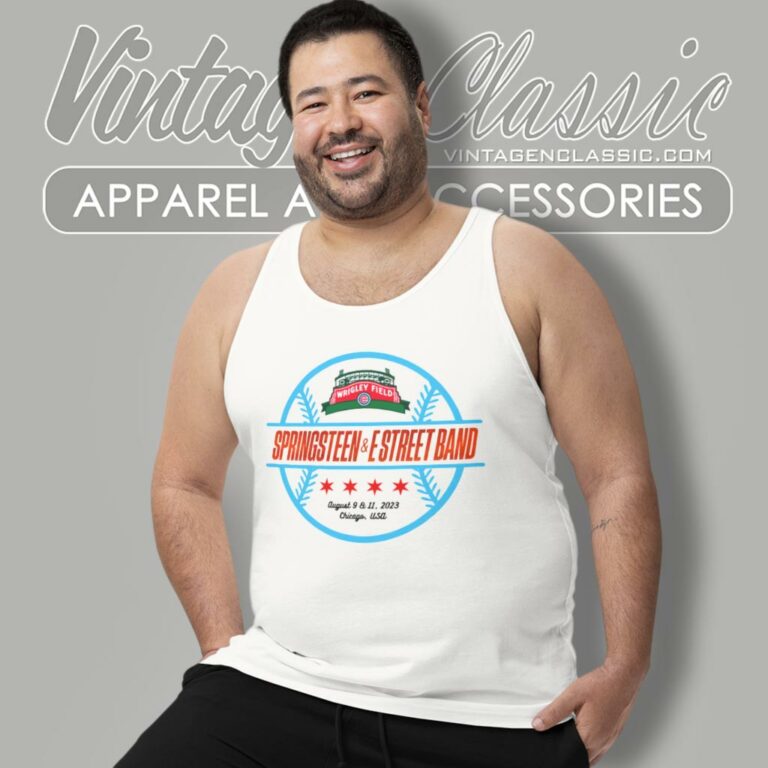 Bruce Springsteen Shirt Wrigley Field Tank Top Racerback Bruce Springsteen Shirt Wrigley Field Tank Top Racerback