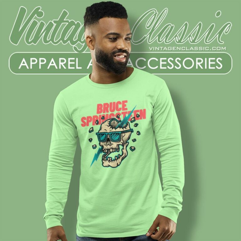 Bruce Springsteen Skull Long Sleeve Tee Bruce Springsteen Skull Long Sleeve Tee
