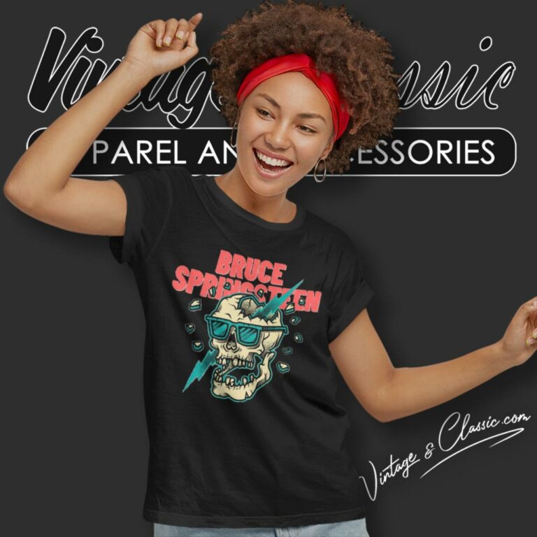 Bruce Springsteen Skull Women T Shirt Bruce Springsteen Skull Women T Shirt