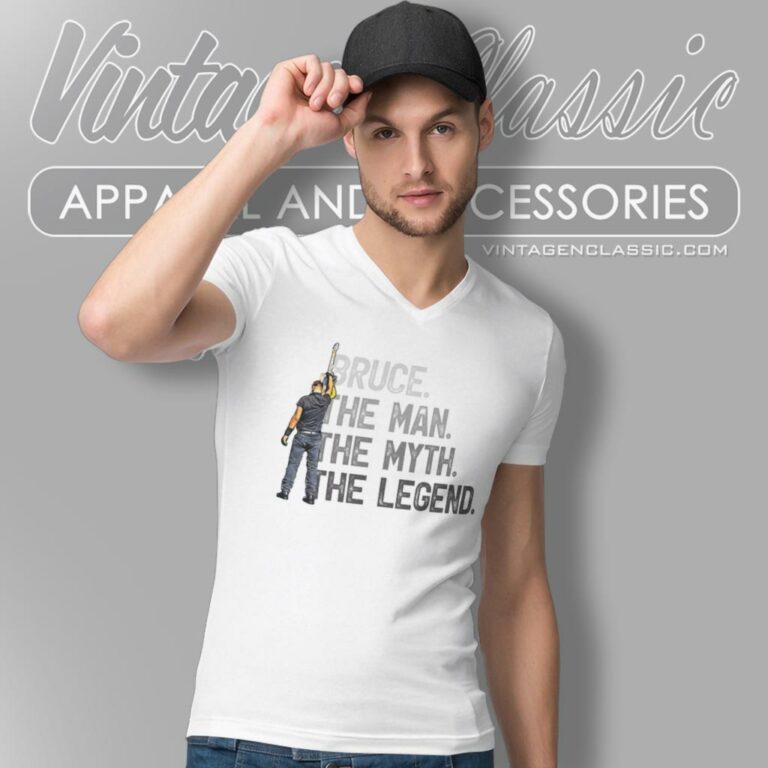 Bruce Springsteen The Legend V Neck TShirt Bruce Springsteen The Legend V Neck TShirt