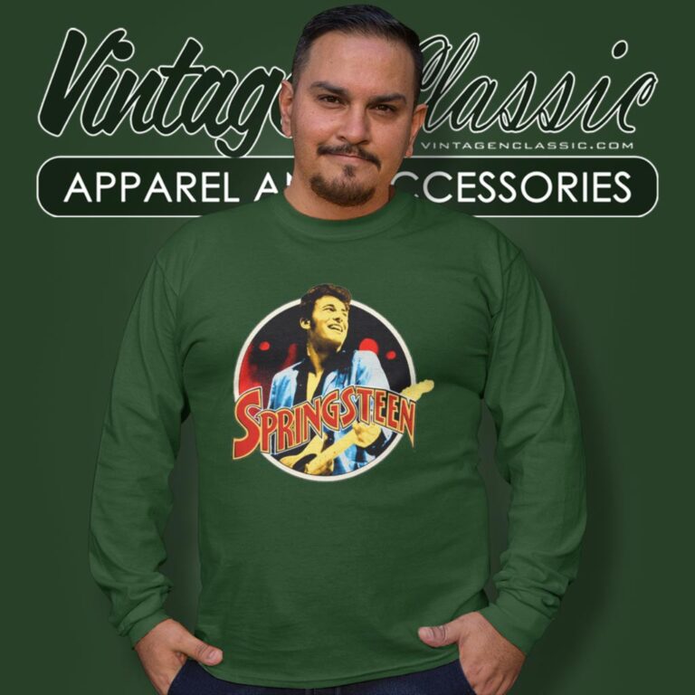 Bruce Springsteen Throwback No Nukes Long Sleeve Tee 1 Bruce Springsteen Throwback No Nukes Long Sleeve Tee 1