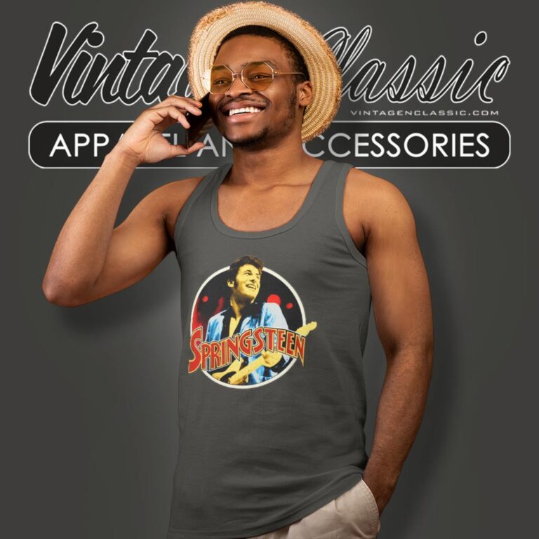 Bruce Springsteen Throwback No Nukes Tank Top Racerback Bruce Springsteen Throwback No Nukes Tank Top Racerback