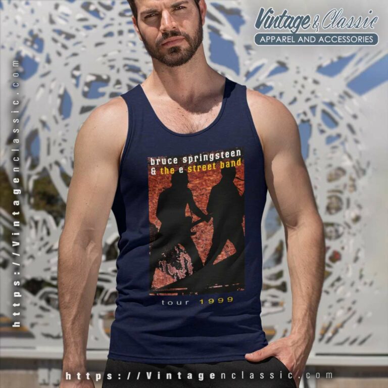 Bruce Springsteen Tour 1999 Tank Top Racerback Bruce Springsteen Tour 1999 Tank Top Racerback