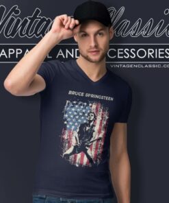 Bruce Springsteen Usa Concert V Neck TShirt 1