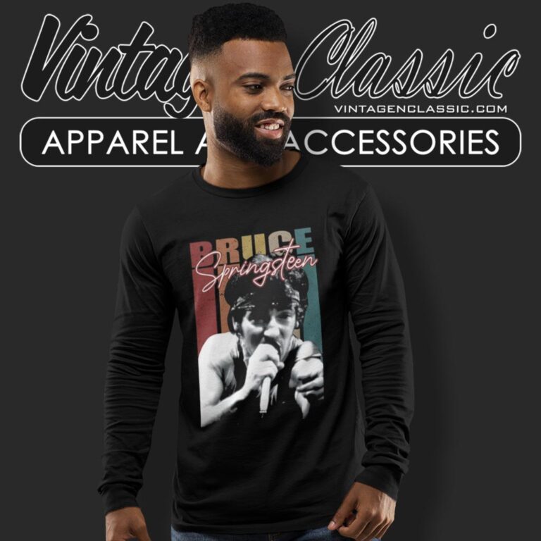 Bruce Springsteen Vintage Retro Long Sleeve Tee Bruce Springsteen Vintage Retro Long Sleeve Tee