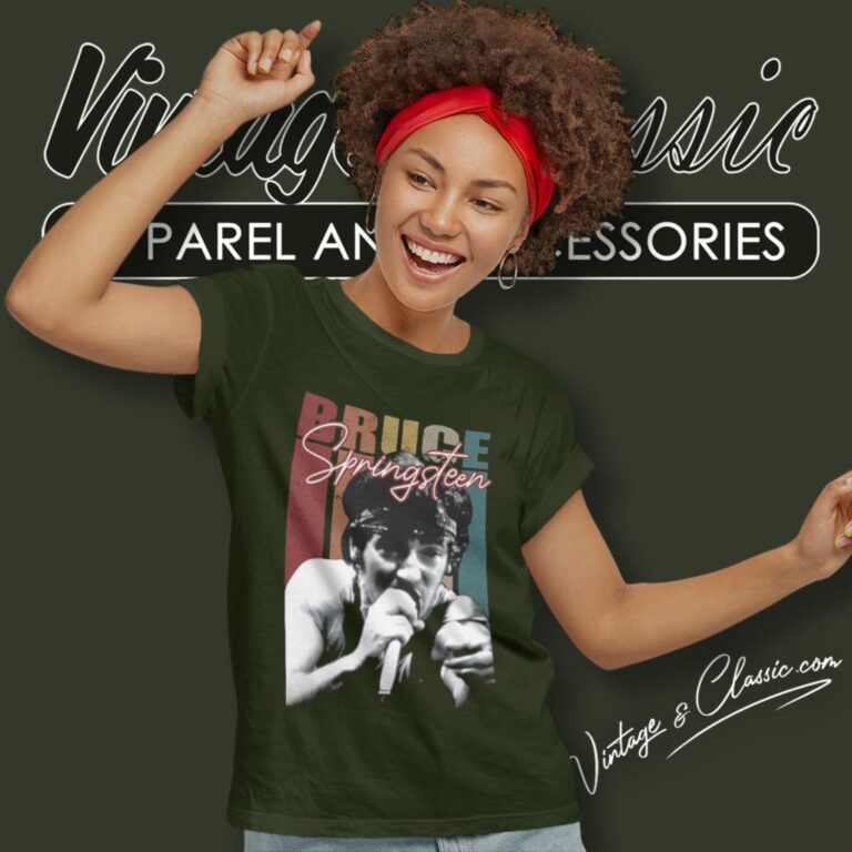 Bruce Springsteen Vintage Retro Women T Shirt Bruce Springsteen Vintage Retro Women T Shirt
